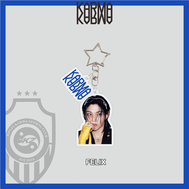 2番目半額 Stray Kidsグッズ KARMA アクリル キーリング SKZ ストレイ