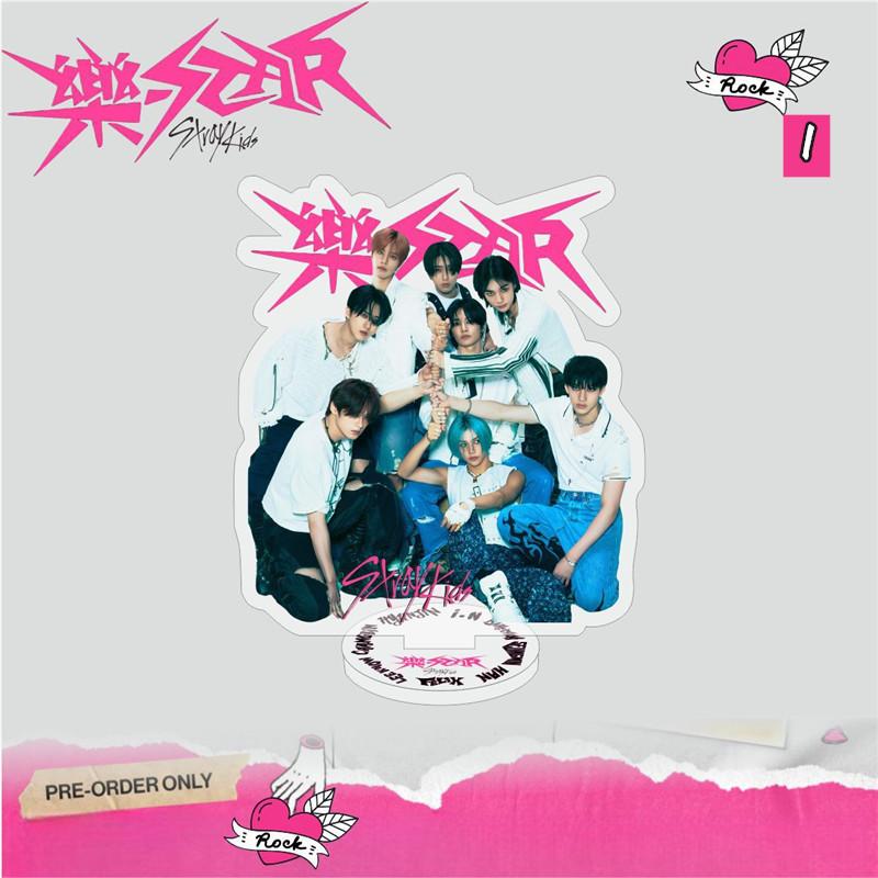 2番目半額 Stray Kidsグッズ 樂-STAR アクリルスタンド 写真立て 卓上