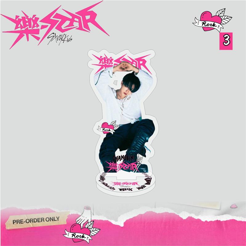 2番目半額 Stray Kidsグッズ 樂-STAR アクリルスタンド 写真立て 卓上