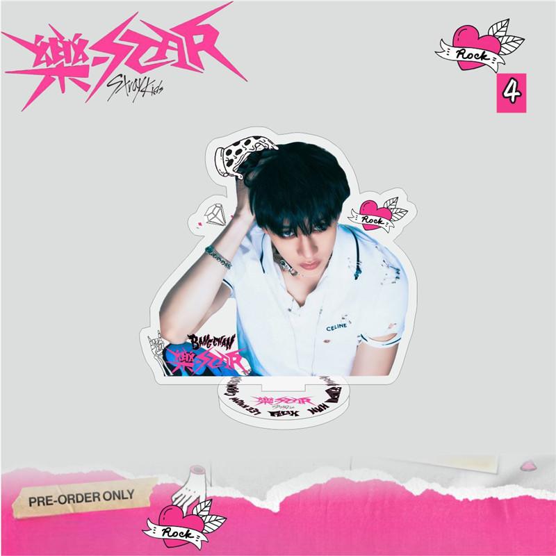 2番目半額 Stray Kidsグッズ 樂-STAR アクリルスタンド 写真立て 卓上