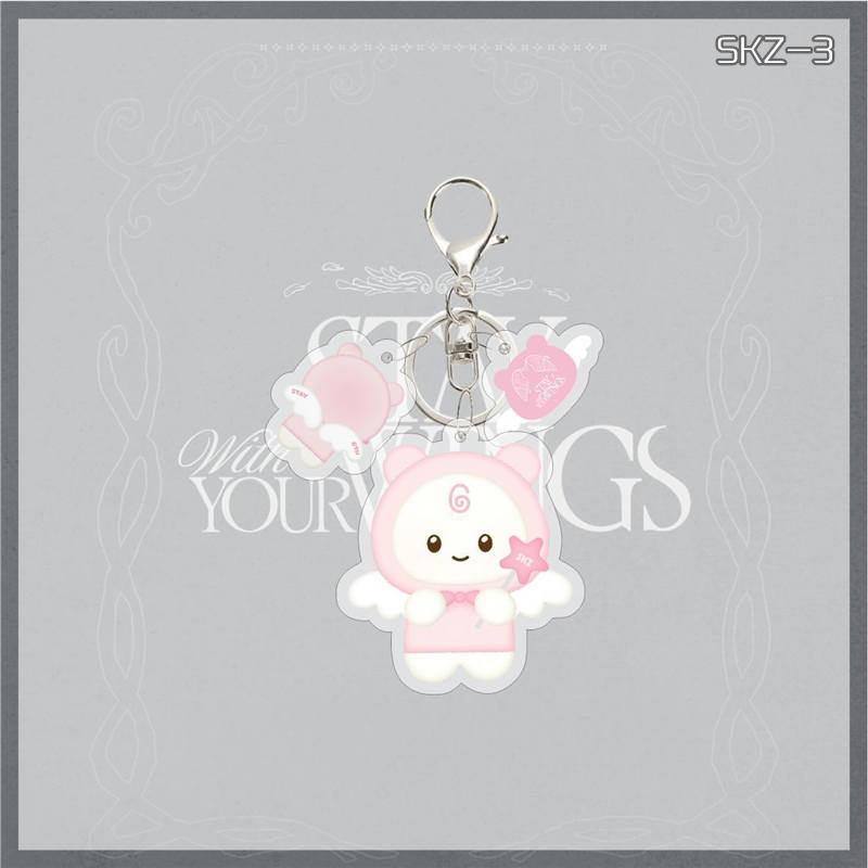 2番目半額 Stray Kidsグッズ SKZ キーリング STAY WITH YOUR WINGS
