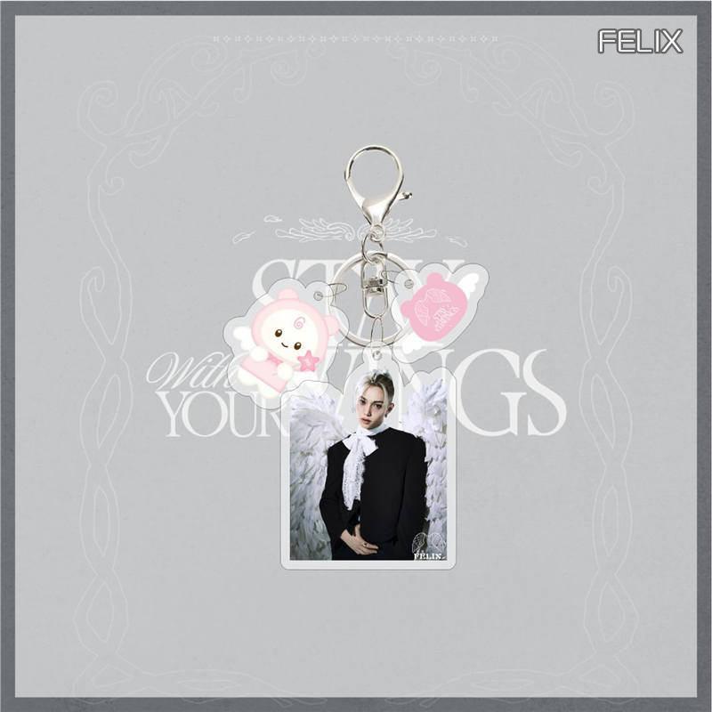 2番目半額 Stray Kidsグッズ SKZ キーリング STAY WITH YOUR WINGS