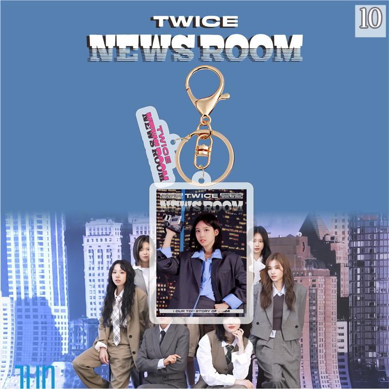 2番目半額 TWICEグッズ キーリング NEWS ROOM アクリル