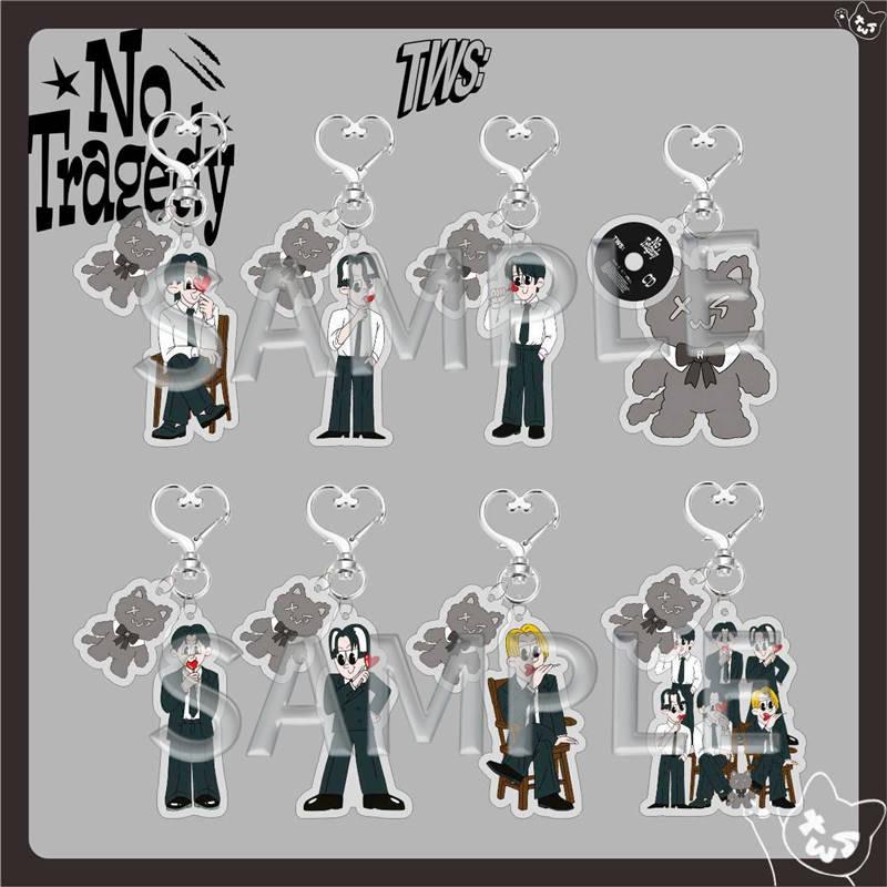 2番目半額 TWSグッズ No Tragedy キーリング トゥアス アクリル キーホルダー グッズ キーチェーン アクセサリー 携帯 鍵 自動車飾り おしゃれ 小物 飾り TWS |  | 18