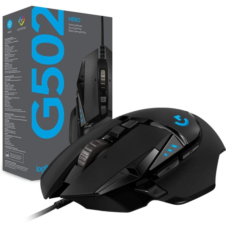 Logitech G502 HERO Gaming Mouse ロジテック ヒーロー ゲーミングマウス｜twc-miyabi