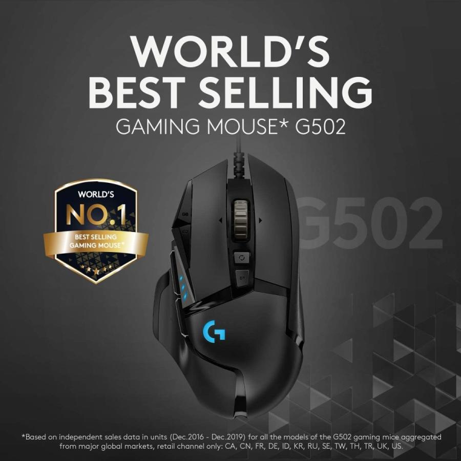 Logitech G502 HERO Gaming Mouse ロジテック ヒーロー ゲーミングマウス｜twc-miyabi｜03