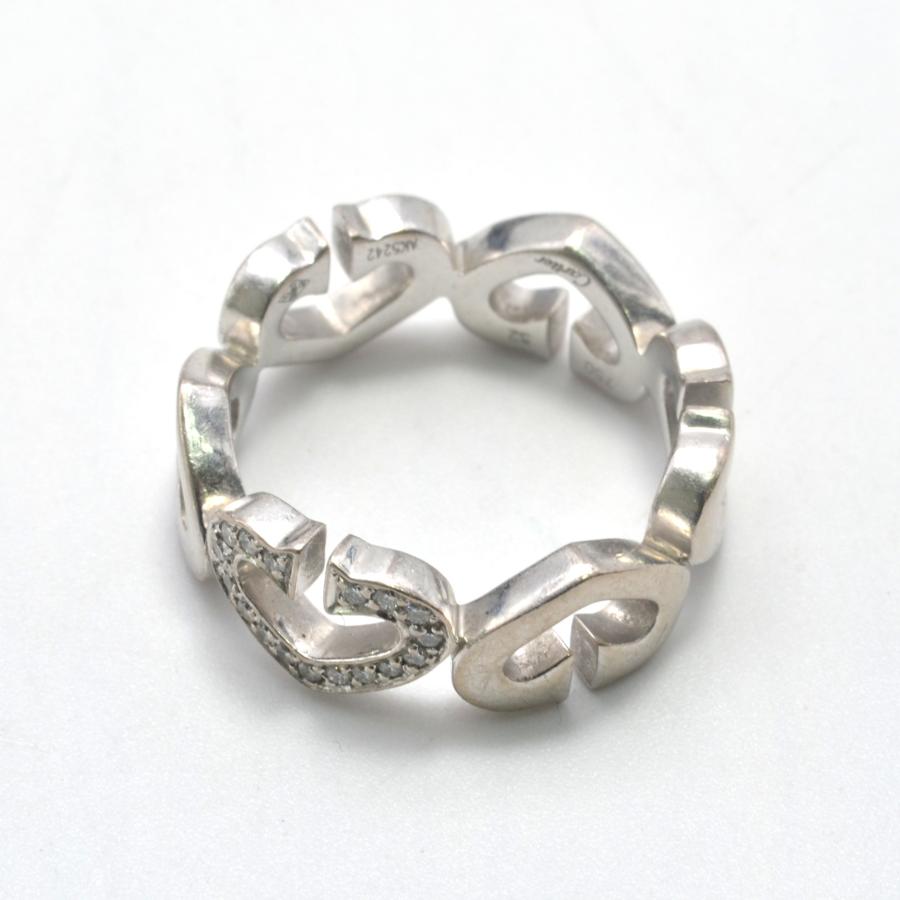 Cartier ホワイトゴールド リング CARTIERカルティエ リング 指輪 750WG 約7.1g 52号 ホワイトゴールド