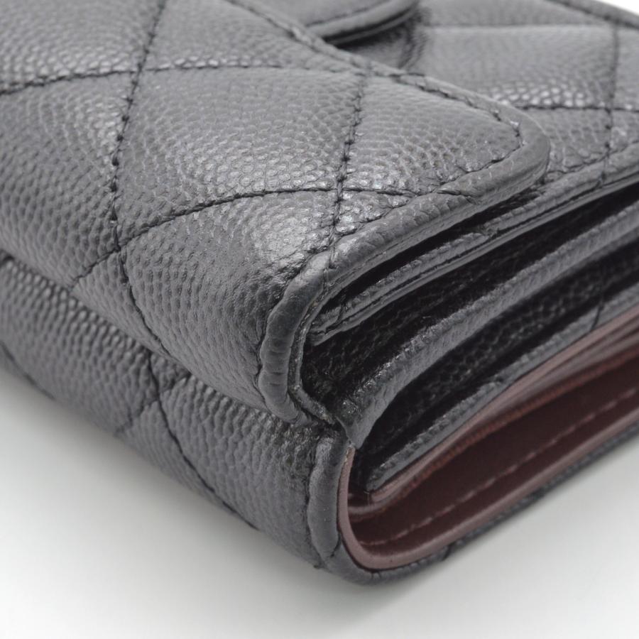 CHANEL シャネル マトラッセ 三つ折り財布 クラシック ココマーク