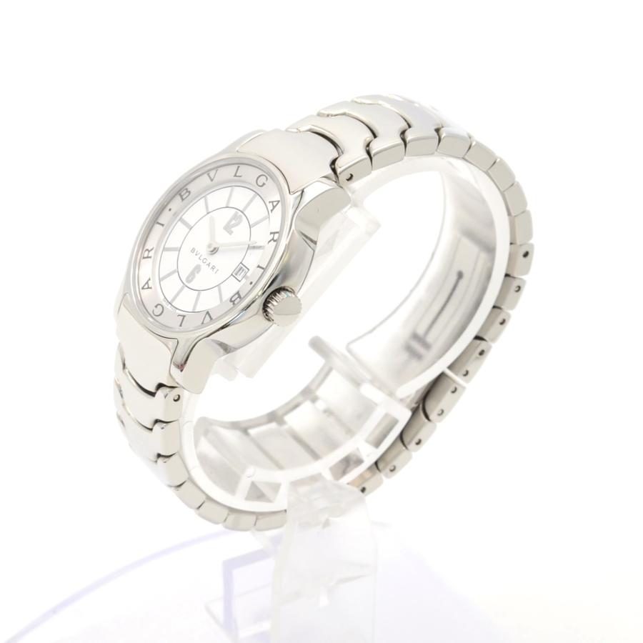稼働品 BVLGARI ブルガリ ソロテンポ ST29S 白文字盤 ブルガリ BVLGARI ソロテンポ ST29S SS レディース 腕時計
