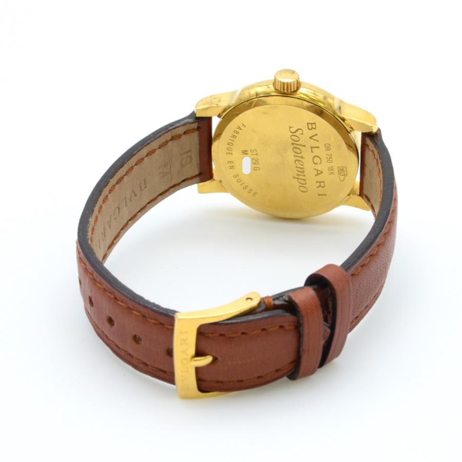 BVLGARI(ブルガリ) 腕時計 ソロテンポ ST29G レディース K18YG/革ベルト 白 楽天市場】BVLGARI ブルガリ ソロテンポ ST29G K18YG ゴールド
