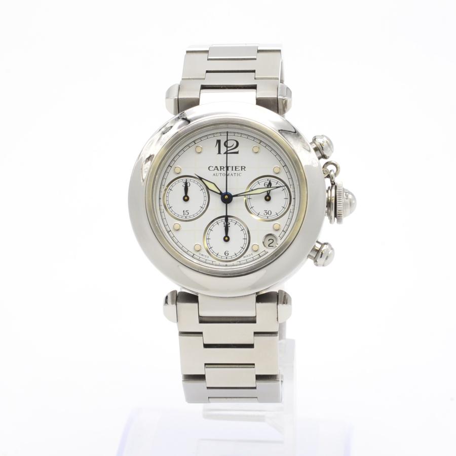 CARTIER カルティエ パシャCクロノグラフ W31039M7 SS AT/自動巻 薄い