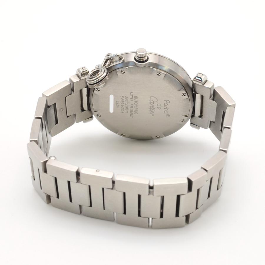 CARTIER カルティエ パシャC W31015M7 ビッグデイト SS AT/自動巻 白 