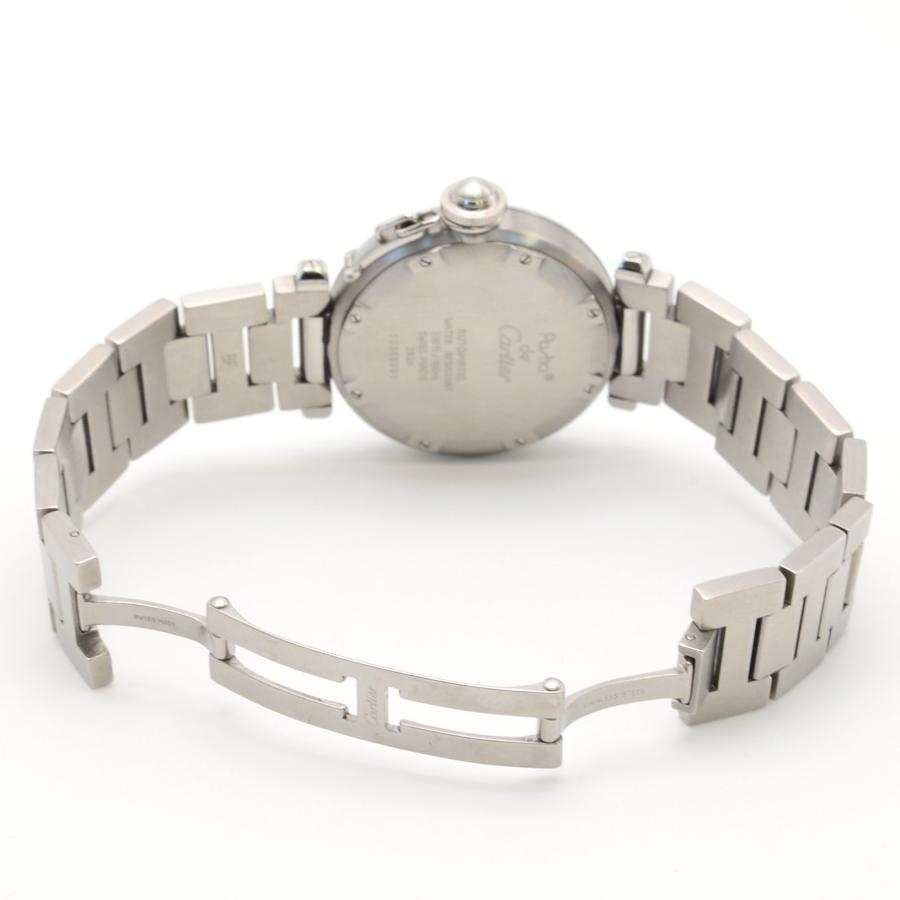 CARTIER カルティエ パシャC W31015M7 ビッグデイト SS AT/自動巻 白