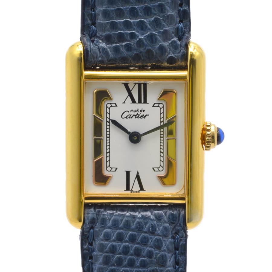 CARTIER カルティエ マストタンク GP/革 クォーツ トリニティ CARTIER カルティエ マストタンク GP/革 クォーツ トリニティ