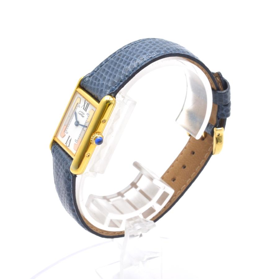 CARTIER カルティエ マストタンク GP/革 クォーツ トリニティ CARTIER カルティエ マストタンク GP/革 クォーツ トリニティ