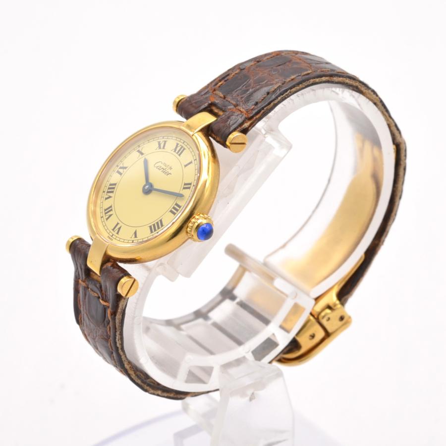 CARTIER カルティエ マスト ヴァンドーム クォーツ レディース腕時計