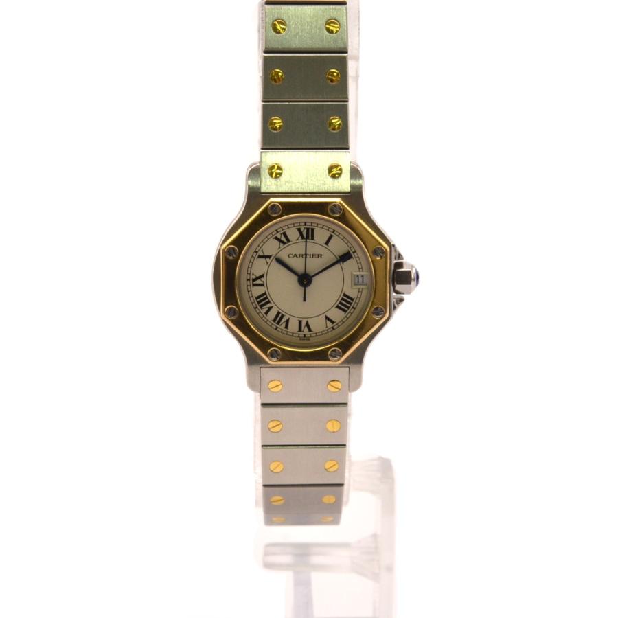 Cartier サントスオクタゴン SS レディース クォーツ CARTIER カルティエ サントスオクタゴン クォーツ レディース腕時計 SS