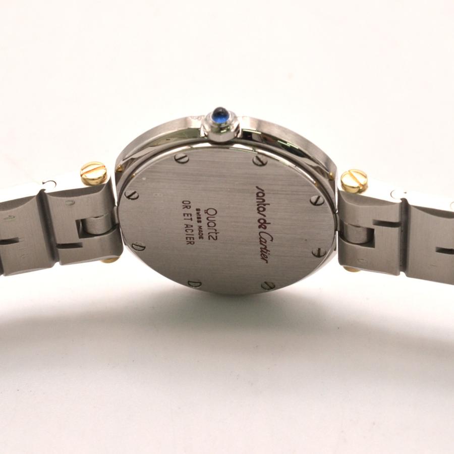 CARTIER カルティエ サントス ラウンド クォーツ レディース腕時計 SS
