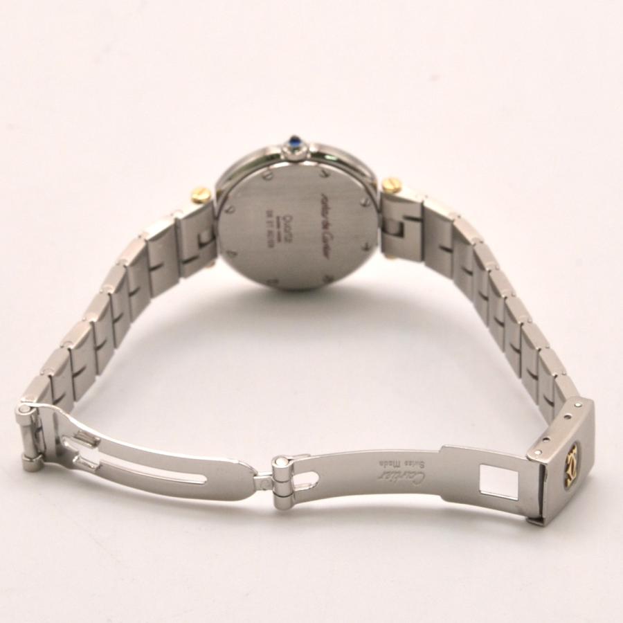 CARTIER カルティエ サントス ラウンド クォーツ レディース腕時計 SS