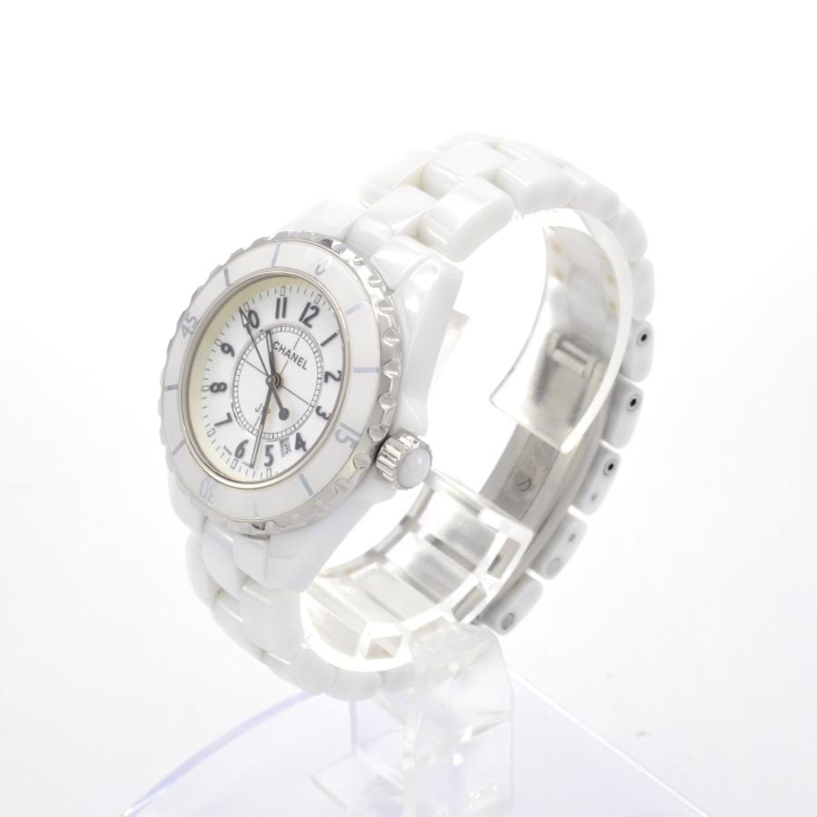 CHANEL シャネル J12 クォーツ 33ミリ H0968 QZ ホワイト文字盤