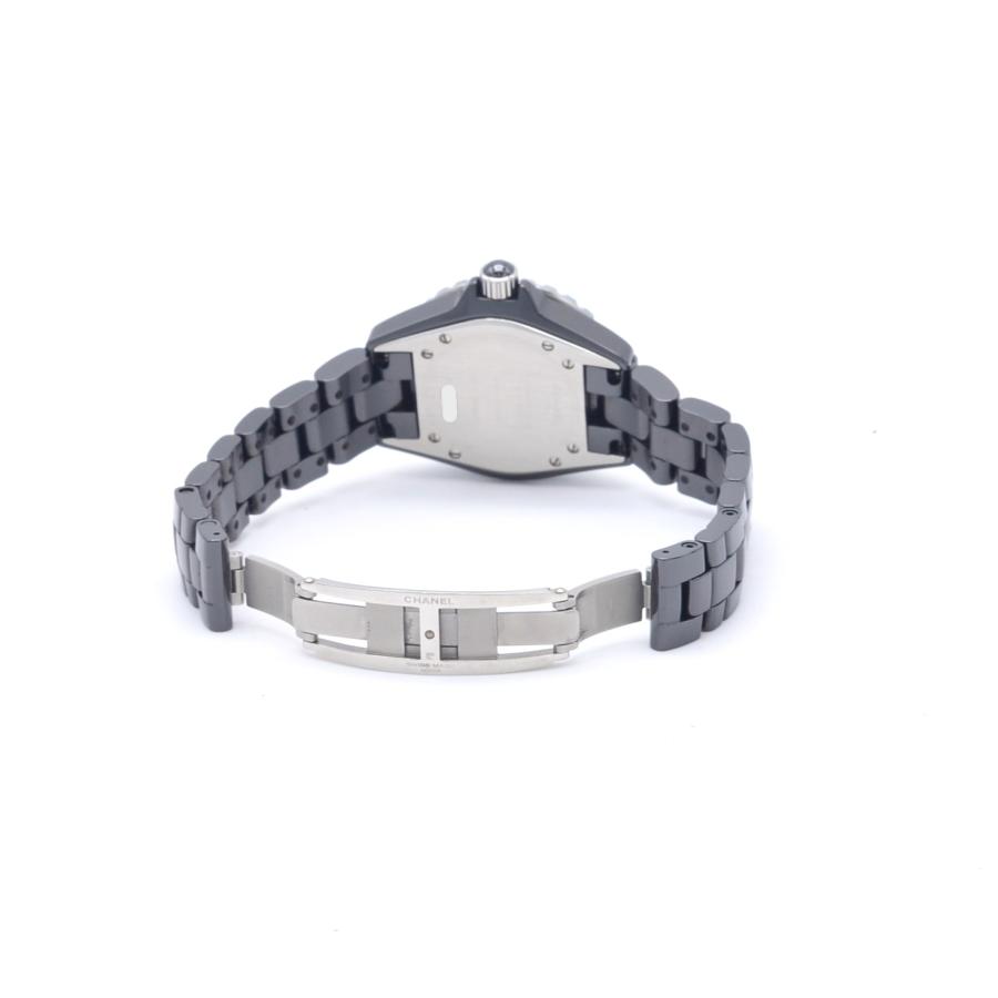 CHANEL シャネル J12 クォーツ QZ 33ミリ ブラック文字盤 セラミック