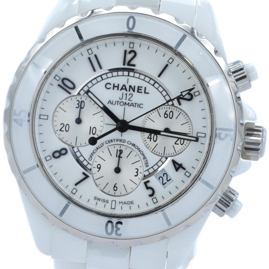 s*d様 CHANEL J12 ホワイト セラミック クロノグラフ 気持ちも晴れるホワイト時計【CHANEL シャネル J12 クロノグラフ