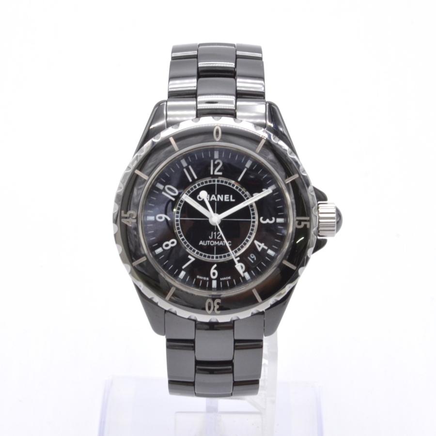 シャネル CHANEL J12 H0685 ブラックセラミック自動巻き シャネル J12 ブラックセラミック 38mm H0685 - 腕時計専門