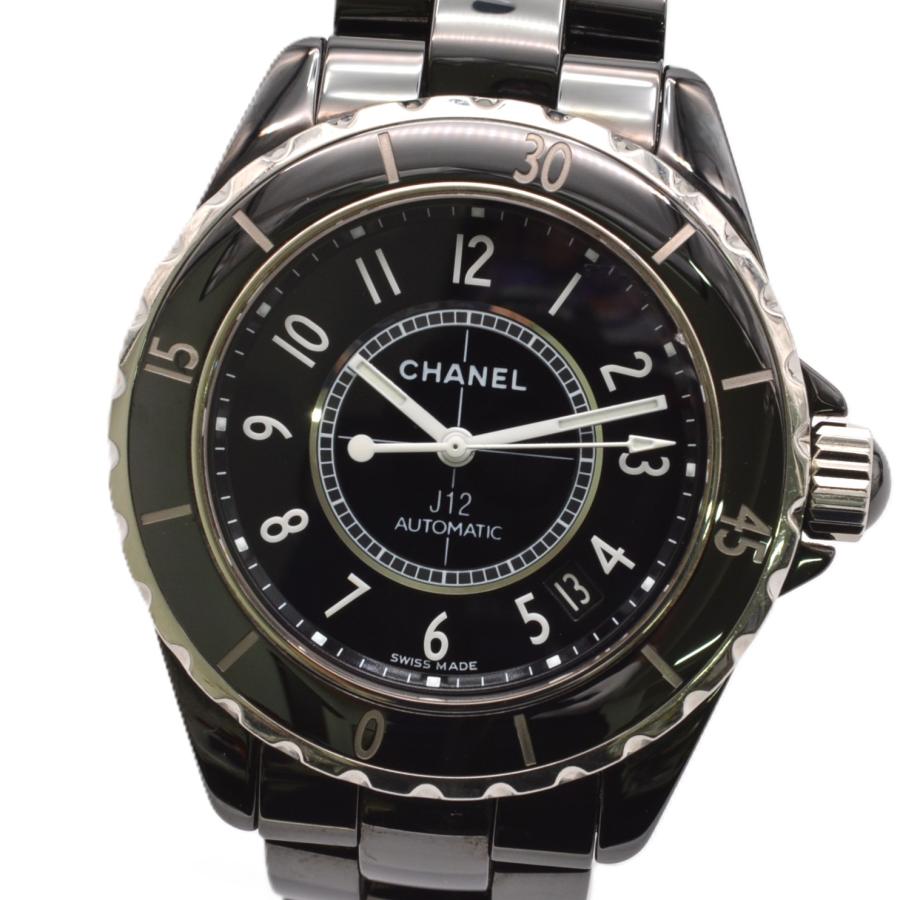 CHANEL シャネル J12 メンズ腕時計 自動巻き ブラックセラミック 高級