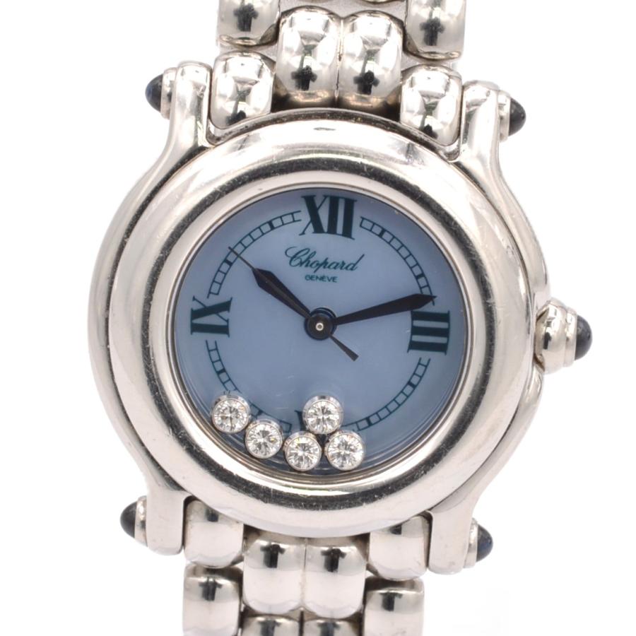 ショパール Chopard ハッピースポーツ 27/8250-23 レディース 腕時計 5P ダイヤ ブラック クォーツ ウォッチ Happy sports 90305148 中古)CHOPARD ショパール ハッピースポーツ 27/8250-23（商品ID