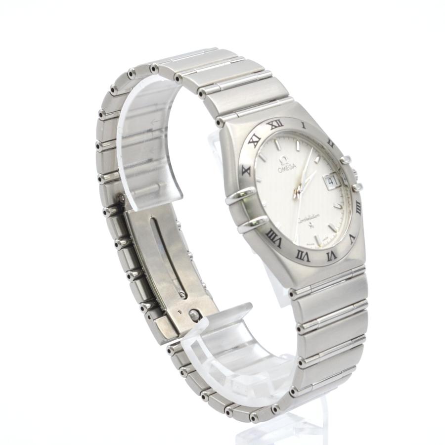 OMEGA オメガ コンステレーション QZ メンズ腕時計 アイボリー文字盤