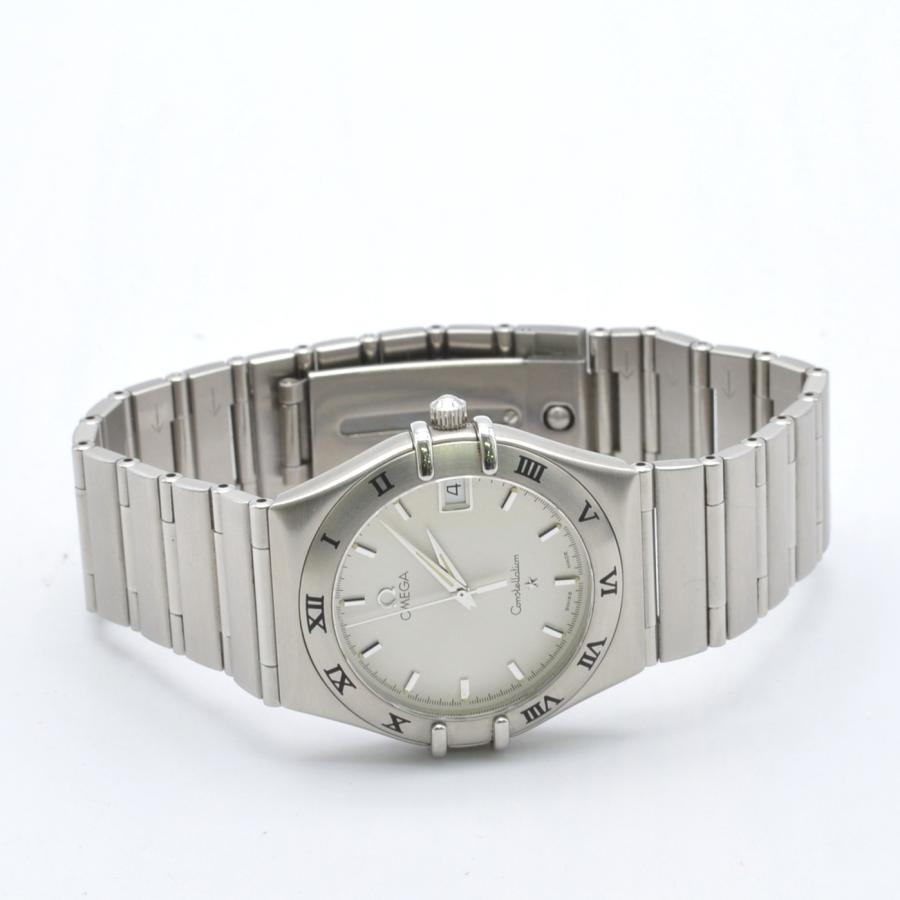 OMEGA オメガ コンステレーション QZ メンズ腕時計 アイボリー文字盤