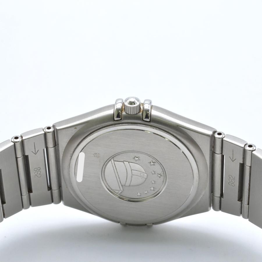 OMEGA オメガ コンステレーション QZ メンズ腕時計 アイボリー文字盤