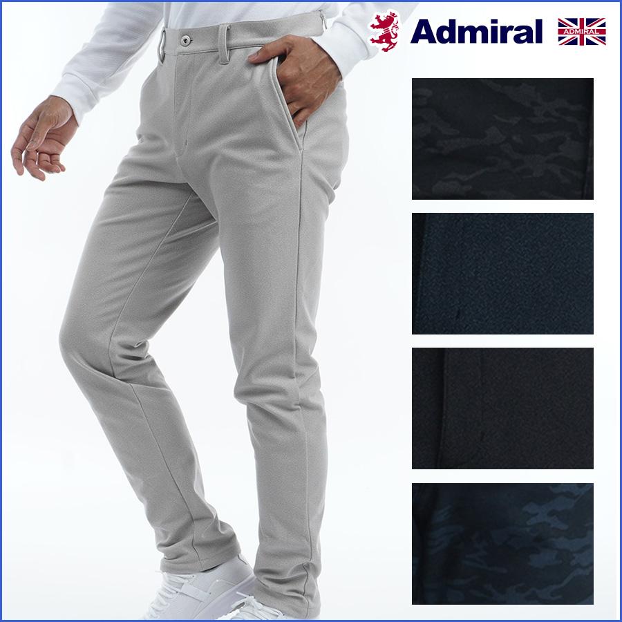 高知インター店】 Admiral スラックス ゴルフ チェック 薄手 カジュアル アドミラルゴルフ ロングパンツ サイドロゴライン テーパードパンツ メンズ ADMA227 ゴルフウェア