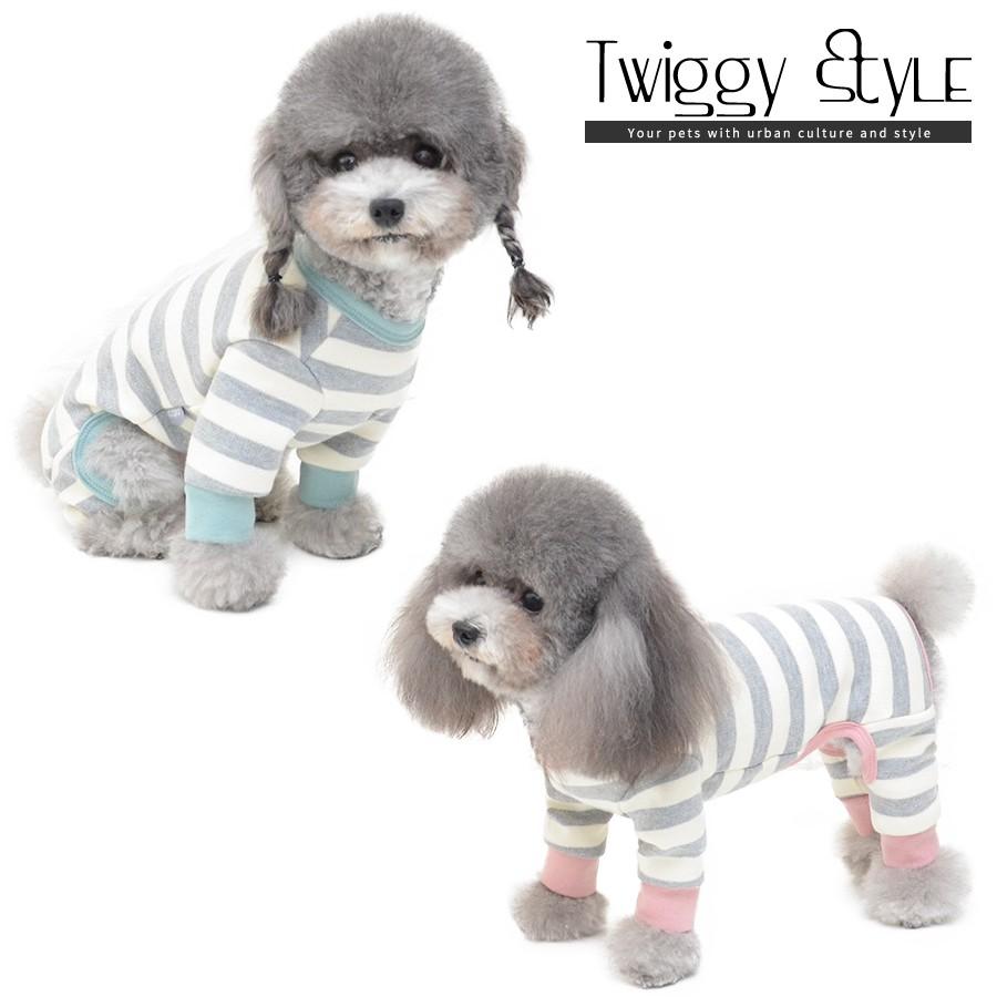 送料無料 New 春 サイズ交換対応 犬服 ドッグウェア 春 可愛い おしゃれ 犬用オーバーオール つなぎ 2トーンカラーボーダーオーバーオール C Twiggy Style 通販 Yahoo ショッピング
