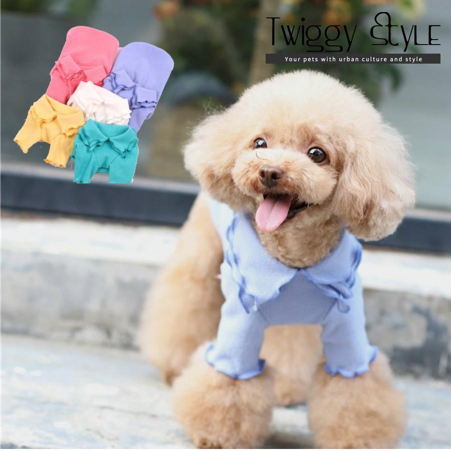 送料無料 春 秋 サイズ交換対応 犬服 ドッグウェア 秋 冬 春 可愛い おしゃれ 犬用トレーナー ロンt Tシャツ レトロ風リブニット C Twiggy Style 通販 Yahoo ショッピング