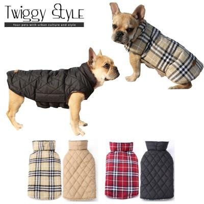 送料無料 犬服 ドッグウェア 秋 冬 シンプル 暖かい プチプラ 中型犬 大型犬 犬用コート チェック柄リバーシブルコート C0002 Twiggy Style 通販 Yahoo ショッピング