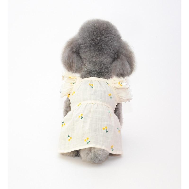 春 夏 サイズ交換対応 犬服 ドッグウェア 春 夏 可愛い おしゃれ ワンピース ドレス さくらんぼ柄ノースリーブフリルワンピース C Twiggy Style 通販 Yahoo ショッピング