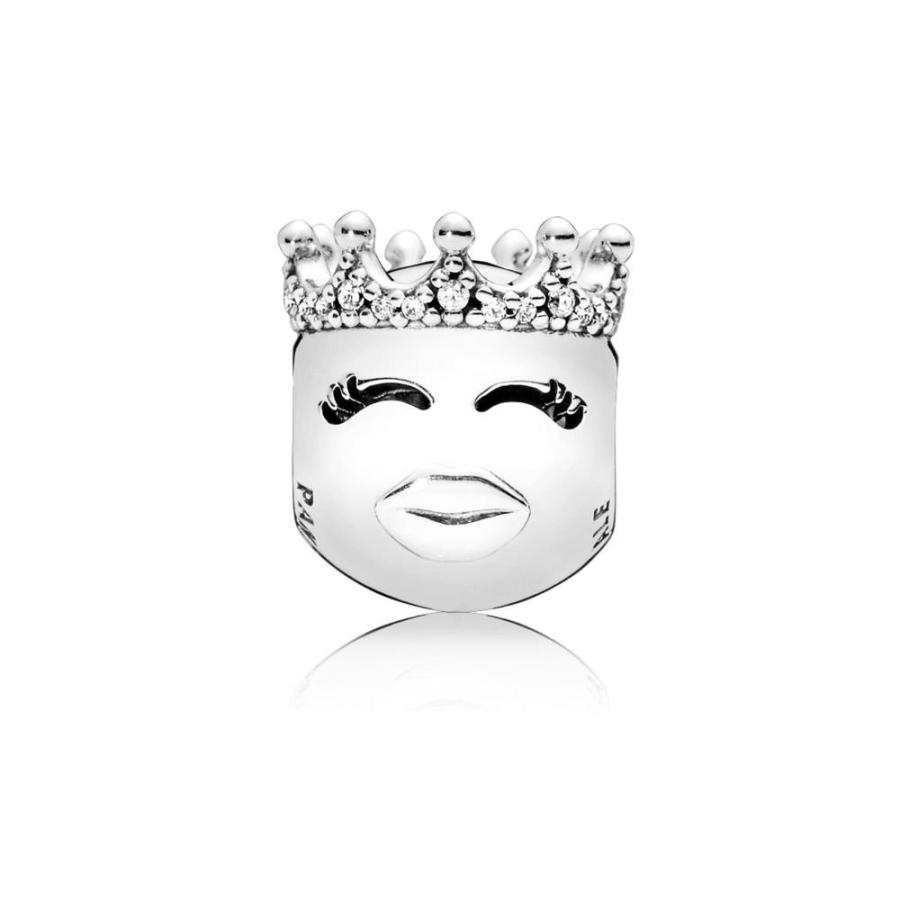 最安値 Pandora Princess Emoji Charm Clear Cz cz 人気絶頂 Mtkbrasil Com Br