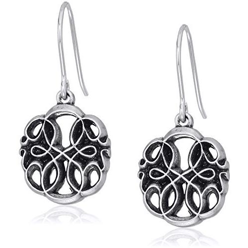 高級品市場 Alex and Ani Womens Path of Life Hook Drop Earrings, Rafaelian Silver,, 西彼町 b1522ab6