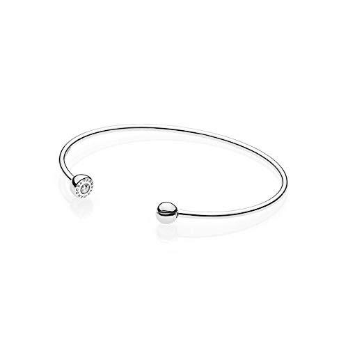 Pandora Essence Silver Open Silver Bangle Bracelet 597229CZ4