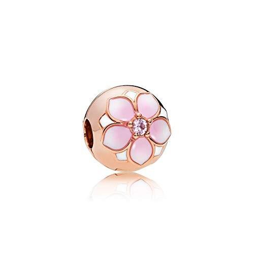 PANDORA Magnolia Bloom, Pink Crystals And Mixed Enamel, 782078NBP