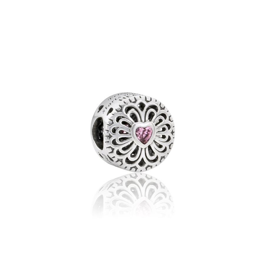 Pandora Sterling Silver Love & Friendship Charm 791955PCZ