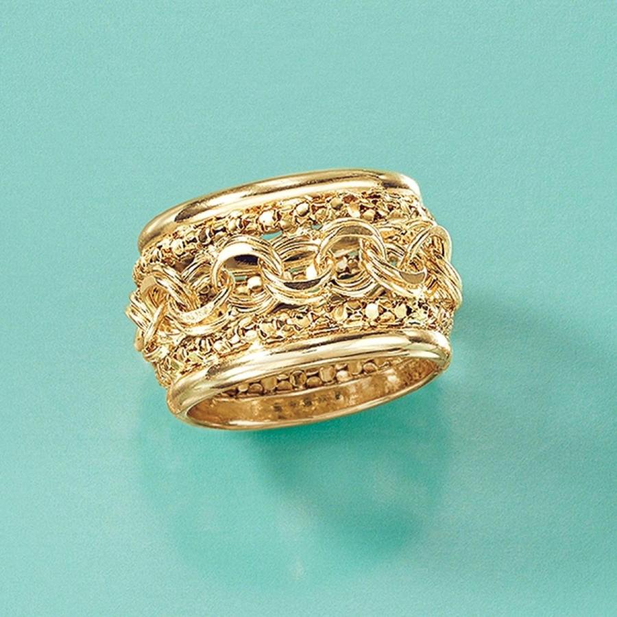 Ross-Simons 14kt Yellow Gold Chain-Link Ring-