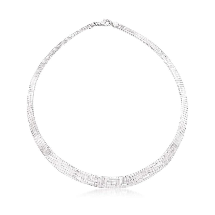 全国宅配無料 Ross-Simons Italian Sterling Silver Greek Key Cleopatra Necklace, ブルーベリーバンク 4831c7f6