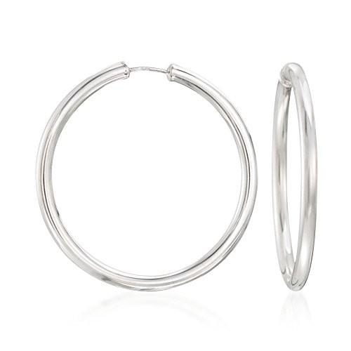 Ross-Simons Sterling Silver Medium Endless Hoop Earrings