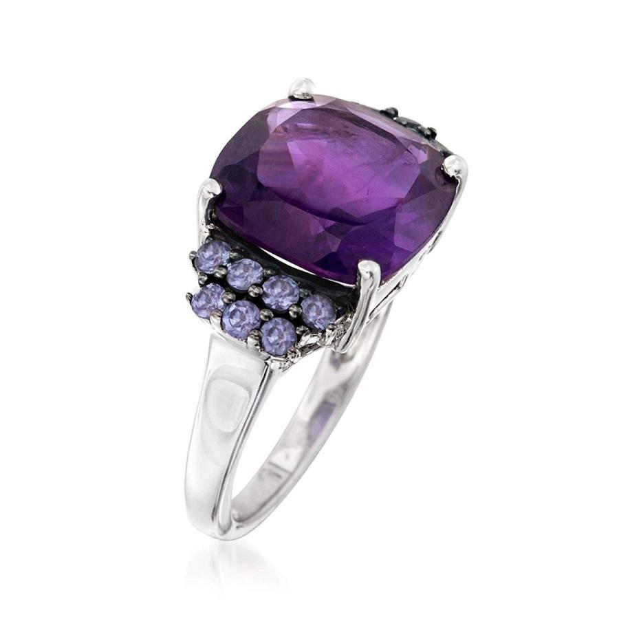 Ross-Simons 5.50 Carat Amethyst and .40 ct. t.w. Tanzanite Ring in Steのサムネイル