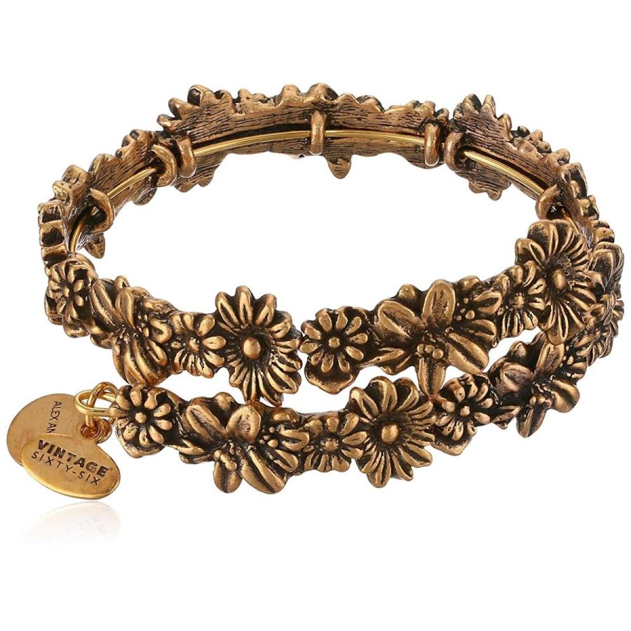 最新 Alex and Ani Flora Wrap， Rafaelian Gold， Expandable 【2106985213】(13264円)