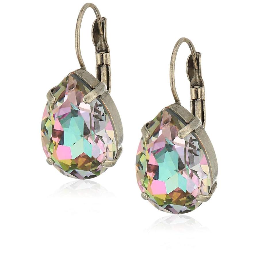 Sorrelliパープルロータスクラシックティアドロップフレンチワイヤードロップピアス