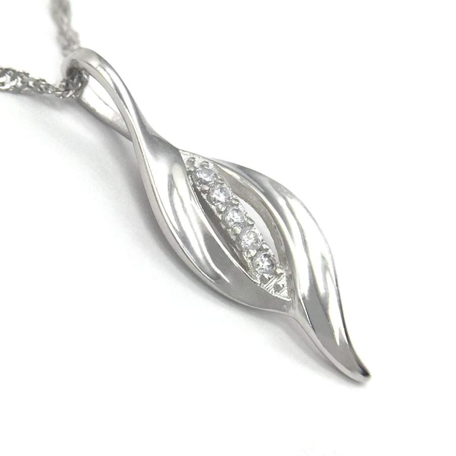 Angelic Ecstacy Sterling Silver Twist Pendant Necklace