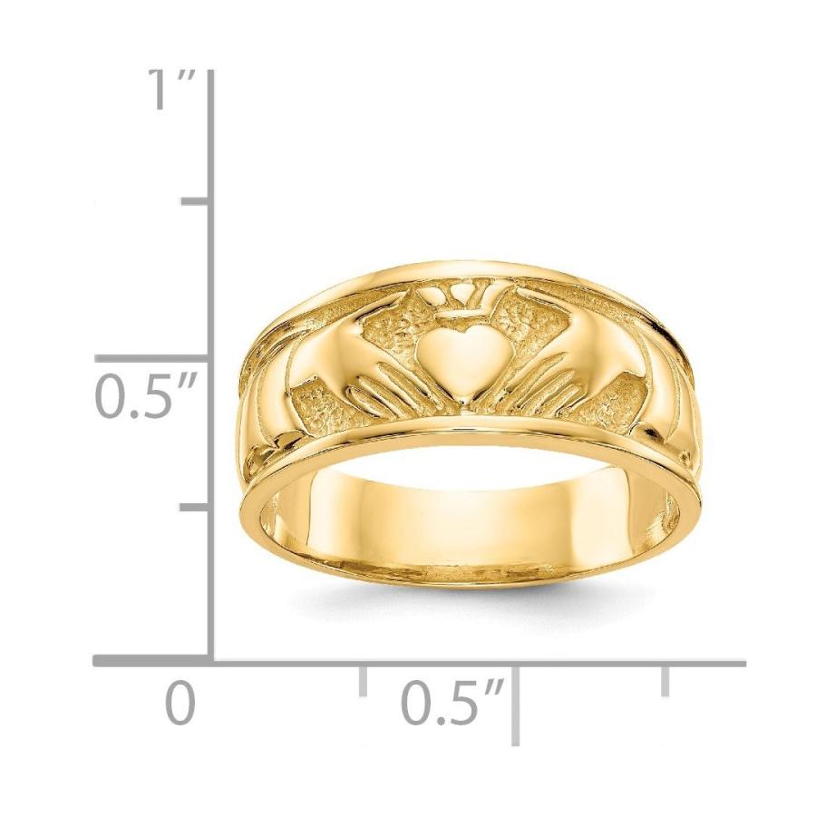 A7人気シール帳 14 kイエローゴールドアイルランドのCladdaghケルトノットバンドリングサイズ7.00ファインジュエリーギフト用女性用彼女 【9868780556】(35881円)